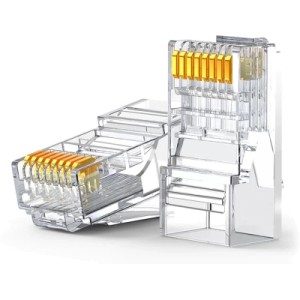 Коннектор RJ45 cat.6 UTP, NW120, 100 шт упаковка, Transparent Ugreen (60558)