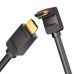 Кабель мультимедийный HDMI M to HDMI M 3.0m V2.0 4K60Hz 90° corner black Vention (AARBI)