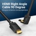 Кабель мультимедийный HDMI M to HDMI M 3.0m V2.0 4K60Hz 90° corner black Vention (AARBI)