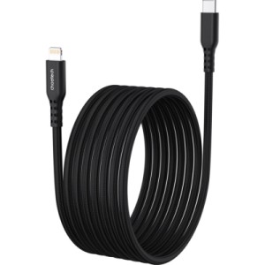 Дата кабель USB-C to Lightning 1.8m MFi PD20W braided black Choetech (XCL-1021-BK)