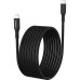 Дата кабель USB-C to Lightning 1.8m MFi PD20W braided black Choetech (XCL-1021-BK)