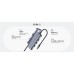 Концентратор Cudy USB-C 6-in-1 1xHDMI 4K + 1xUSB-C + 1xUSB 3.0 5Gbps + 2xUSB 2.0 (UH606)