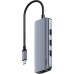 Концентратор Cudy USB-C 6-in-1 1xHDMI 4K + 1xUSB-C + 1xUSB 3.0 5Gbps + 2xUSB 2.0 (UH606)
