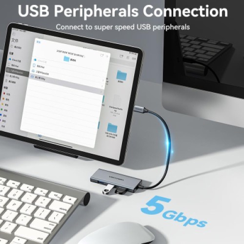 Концентратор Vention USB-C 6-in-1 3xUSB 3.0 + HDMI 4K30Hz + SD/TF 0.15m (TOOHB) Концентратор Vention USB-C 6-in-1 3xUSB 3.0 + HDMI 4K30Hz + SD/TF 0.15m (TOOHB)