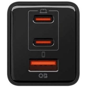 Зарядное устройство Spigen 2xUSB-C PD + 1xUSB 47W black (ACH09465)