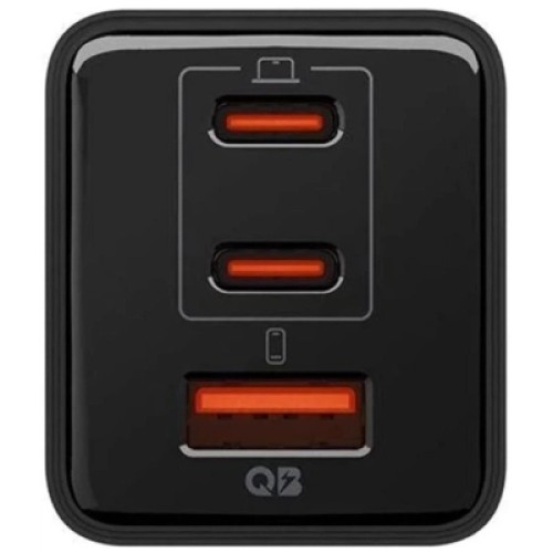 Зарядное устройство Spigen 2xUSB-C PD + 1xUSB 47W black (ACH09465)