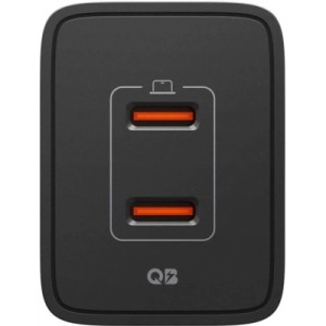 Зарядное устройство Spigen 2xUSB-C PD 47W black (ACH09457)