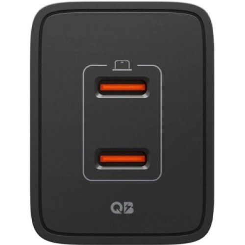 Зарядное устройство Spigen 2xUSB-C PD 47W black (ACH09457)