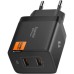 Зарядное устройство Spigen 2xUSB-C PD 47W black (ACH09457)