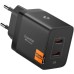 Зарядное устройство Spigen 2xUSB-C PD 47W black (ACH09457)