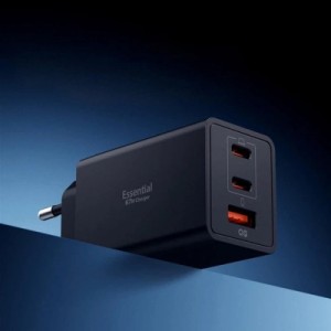 Зарядное устройство Spigen 2xUSB-C PD + 1xUSB 67W black (ACH09458)
