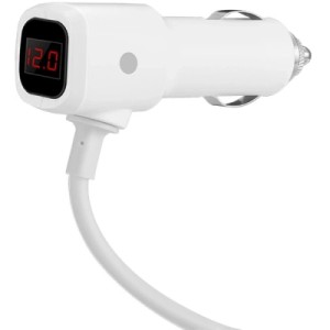 Зарядное устройство HOCO 2xUSB 10.5W + 3x car socket silver (6957531050896)