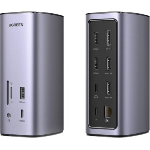 Порт-репликатор Ugreen USB-C Multifunctional Docking Station 12in1 USB HDMI DP RJ45 AUX SD TF (90325)