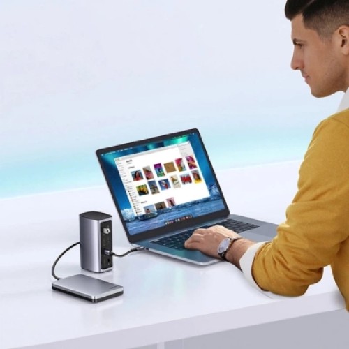 Порт-репликатор Ugreen USB-C Multifunctional Docking Station 12in1 USB HDMI DP RJ45 AUX SD TF (90325)