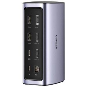 Порт-репликатор Ugreen USB-C Multifunctional Docking Station 12in1 USB HDMI DP RJ45 AUX SD TF (90325)