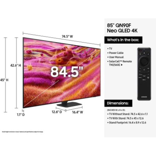 Телевизор Samsung QE85QN90FAUXUA