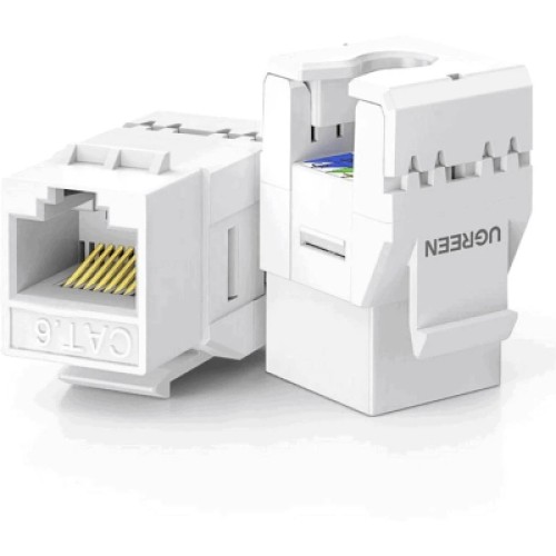 Модуль Keystone RJ45 UTP cat.6 NW186 Unshielded Module 180° White Ugreen (30844)