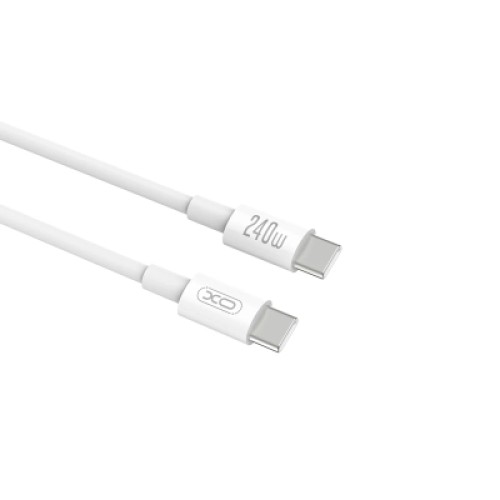 Дата кабель USB-C to USB-C 1.0m 240w White XO (NB-Q298-CC.white) Дата кабель USB-C to USB-C 1.0m 240w White XO (NB-Q298-CC.white)