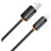 Дата кабель USB 2.0 AM to Lightning 1.0m 3A black XO (NB302-AI.black)