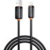 Дата кабель USB 2.0 AM to Lightning 1.0m 3A black XO (NB302-AI.black)