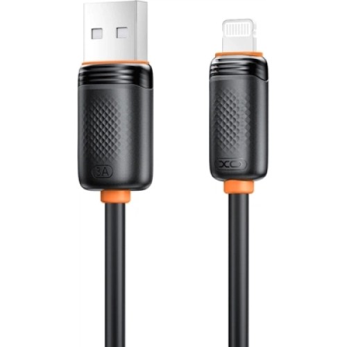 Дата кабель USB 2.0 AM to Lightning 1.0m 3A black XO (NB302-AI.black)