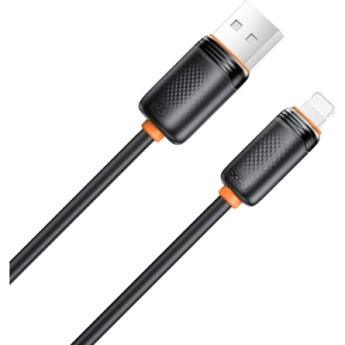 Дата кабель USB 2.0 AM to Lightning 2.0m 3A black XO (NB302-AI-2.black)