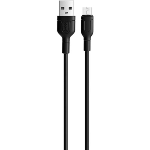 Дата кабель USB 2.0 AM to Micro 5P 1.0m 2A black XO (NB212-AM.black)