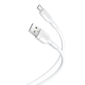 Дата кабель USB 2.0 AM to Micro 5P 1.0, 2A white XO (NB212-AM.white)