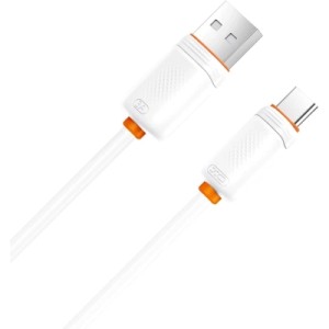 Дата кабель USB 2.0 AM to USB-C 1.0m 3A white XO (NB302-AC.white)