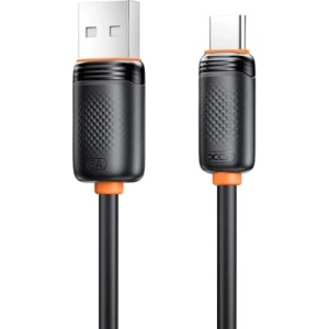 Дата кабель USB 2.0 AM to USB-C 2.0m 3A black XO (NB302-AC-2.black)