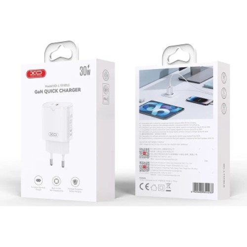 Зарядное устройство XO USB-C PD30W white (L131.white)