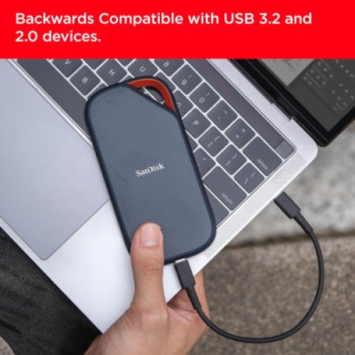 Накопитель SSD USB 4.0 2TB SanDisk (SDSSDE82-2T00-G25) Накопитель SSD USB 4.0 2TB SanDisk (SDSSDE82-2T00-G25)