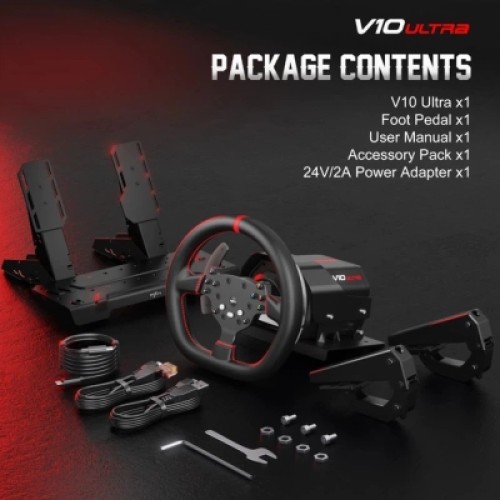 Руль PXN V10 Ultra Bundle for PS4/XBOX/Xbox Series X|S/PC (PXN-V10 Ultra EU) Руль PXN V10 Ultra Bundle for PS4/XBOX/Xbox Series X|S/PC (PXN-V10 Ultra EU)