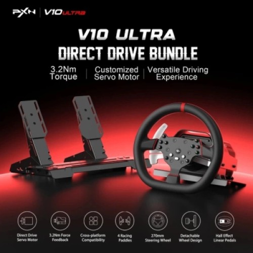 Руль PXN V10 Ultra Bundle for PS4/XBOX/Xbox Series X|S/PC (PXN-V10 Ultra EU) Руль PXN V10 Ultra Bundle for PS4/XBOX/Xbox Series X|S/PC (PXN-V10 Ultra EU)