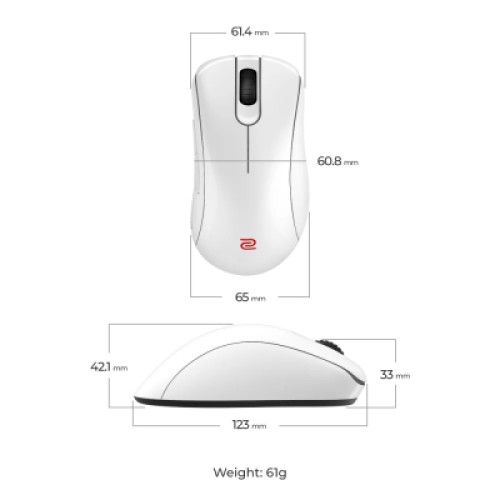Мышка Zowie EC2-DW Wireless White (9H.N4VBE.A3E)