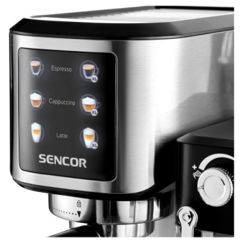 Рожковая кофеварка эспрессо Sencor SES4910SS