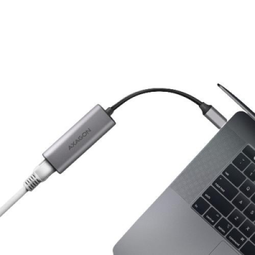 Переходник USB-C to RJ45 Ethernet 2500Mbps gray AXAGON (ADE-25RC)