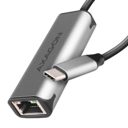 Переходник USB-C to RJ45 Ethernet 2500Mbps gray AXAGON (ADE-25RC)