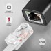Переходник USB-C to RJ45 Ethernet 1000Mbps black AXAGON (ADE-ARC)