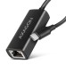 Переходник USB-C to RJ45 Ethernet 1000Mbps black AXAGON (ADE-ARC)