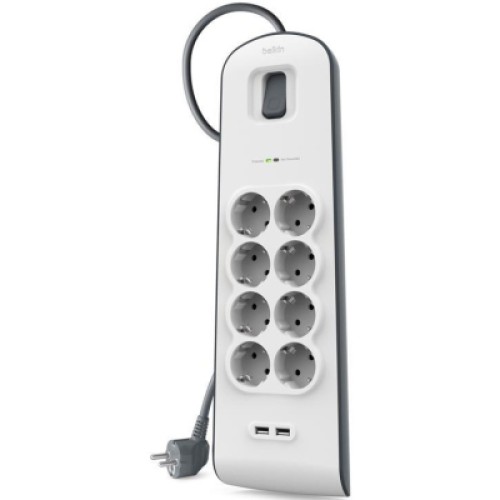 Сетевой фильтр питания Belkin BSV804VF2M-V2 Сетевой фильтр питания Belkin BSV804VF2M-V2