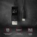 Кабель мультимедийный USB-C to DisplayPort M 1.8m 4K60Hz black AXAGON (RVC-DPC) Кабель мультимедийный USB-C to DisplayPort M 1.8m 4K60Hz black AXAGON (RVC-DPC)