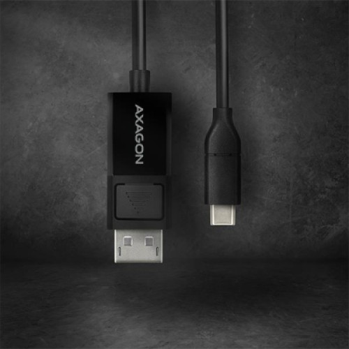 Кабель мультимедийный USB-C to DisplayPort M 1.8m 4K60Hz black AXAGON (RVC-DPC) Кабель мультимедийный USB-C to DisplayPort M 1.8m 4K60Hz black AXAGON (RVC-DPC)