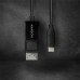 Кабель мультимедийный USB-C to DisplayPort M 1.8m 4K60Hz black AXAGON (RVC-DPC) Кабель мультимедийный USB-C to DisplayPort M 1.8m 4K60Hz black AXAGON (RVC-DPC)