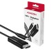 Кабель мультимедийный USB-C to DisplayPort M 1.8m 4K60Hz black AXAGON (RVC-DPC) Кабель мультимедийный USB-C to DisplayPort M 1.8m 4K60Hz black AXAGON (RVC-DPC)