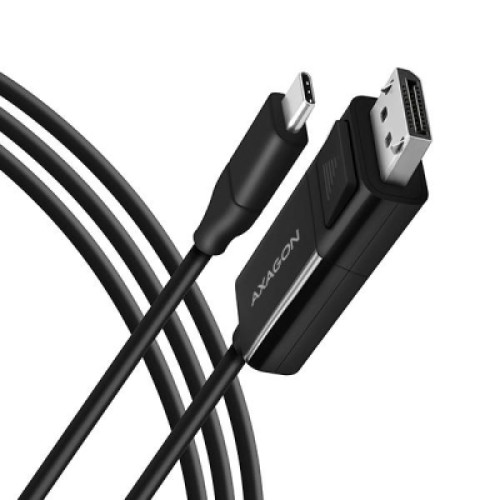 Кабель мультимедийный USB-C to DisplayPort M 1.8m 4K60Hz black AXAGON (RVC-DPC) Кабель мультимедийный USB-C to DisplayPort M 1.8m 4K60Hz black AXAGON (RVC-DPC)