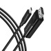 Кабель мультимедийный USB-C to DisplayPort M 1.8m 4K60Hz black AXAGON (RVC-DPC) Кабель мультимедийный USB-C to DisplayPort M 1.8m 4K60Hz black AXAGON (RVC-DPC)