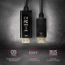 Кабель мультимедийный HDMI M to DisplayPort M 1.8m 4K30Hz black AXAGON (RVD-HI14C2)