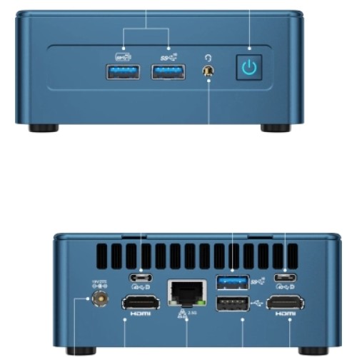 Компьютер GEEKOM IT12 Mini PC / Ultra5 125U, 16, 512, WIN11Pro (GMIT12U5125U-16512-EU)