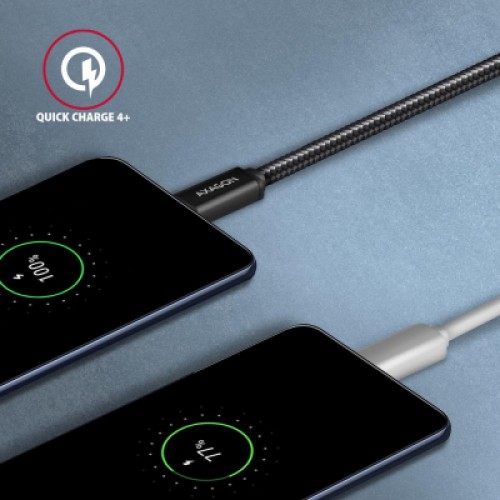 Дата кабель USB-C to USB-C 1.0m v3.2 Gen 1 PD 60W 3A black AXAGON (BUCM3-CM10AB) Дата кабель USB-C to USB-C 1.0m v3.2 Gen 1 PD 60W 3A black AXAGON (BUCM3-CM10AB)
